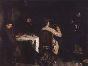Gustave Courbet After the supper oil painting